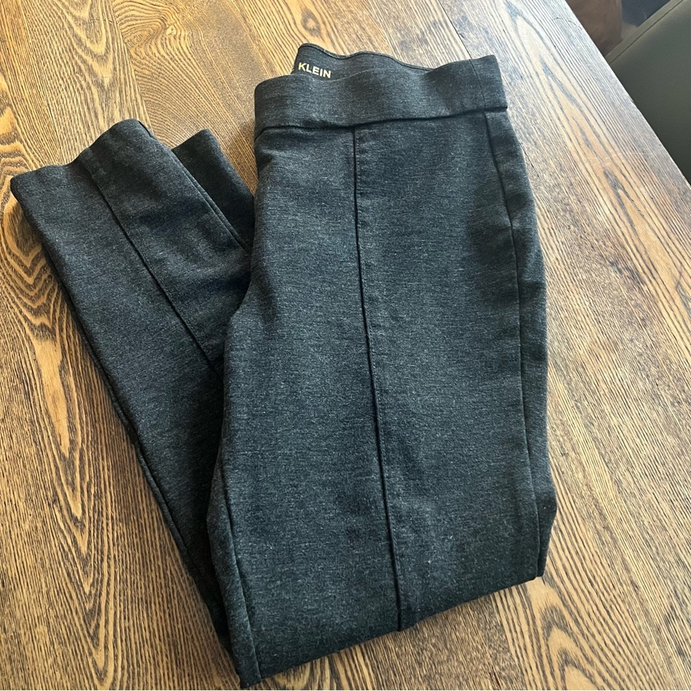 Anne Klein Charcoal Gray Leggings Lg